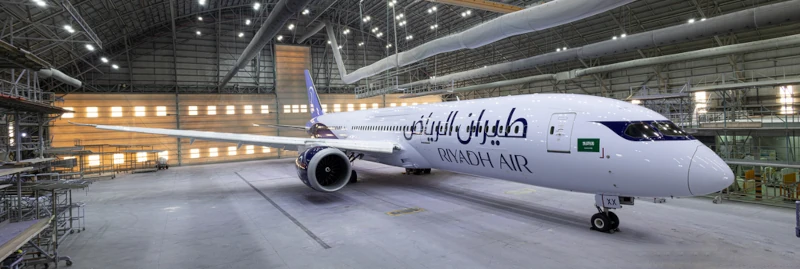 Primer Boeing 787-9 Dreamliner para certificaciones y formacin recibido por Riyadh Air.